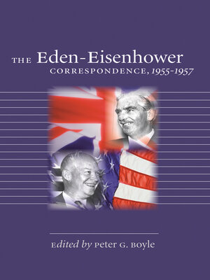 cover image of The Eden-Eisenhower Correspondence, 1955-1957